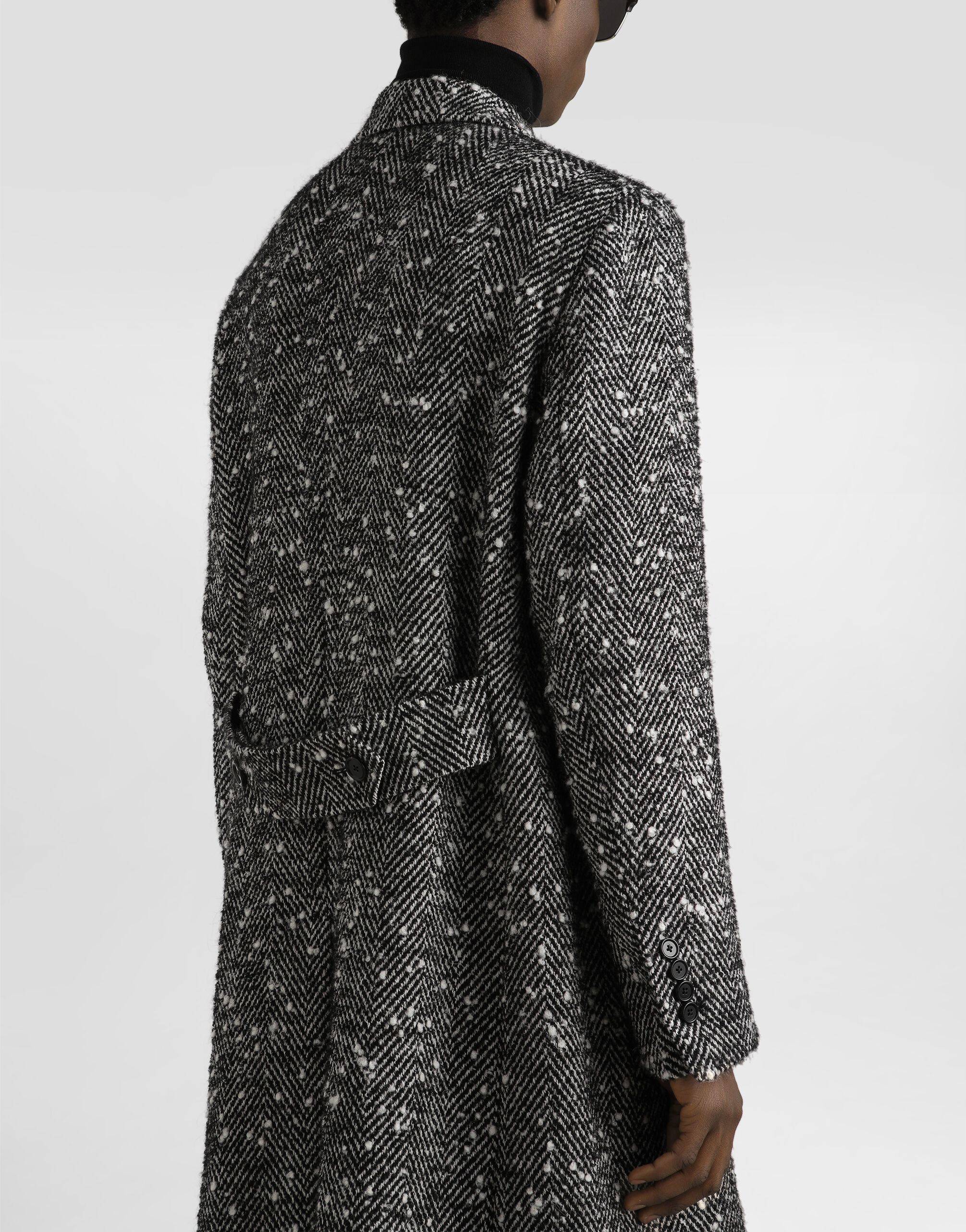 Multicolorのメンズ ヘリンボーン ウールブレンド ダブルブレスト