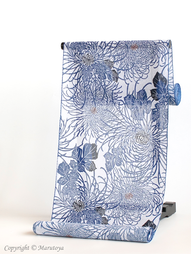 竺仙：綿紅梅 乱菊 – 創作着物と帯の専門店 Marutoya