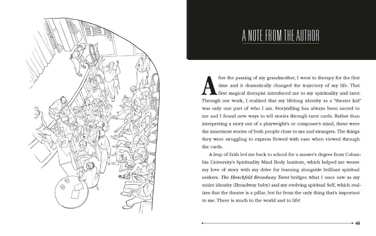 The Hirschfeld Broadway Tarot by Emily McGill & AI Hirschfeld