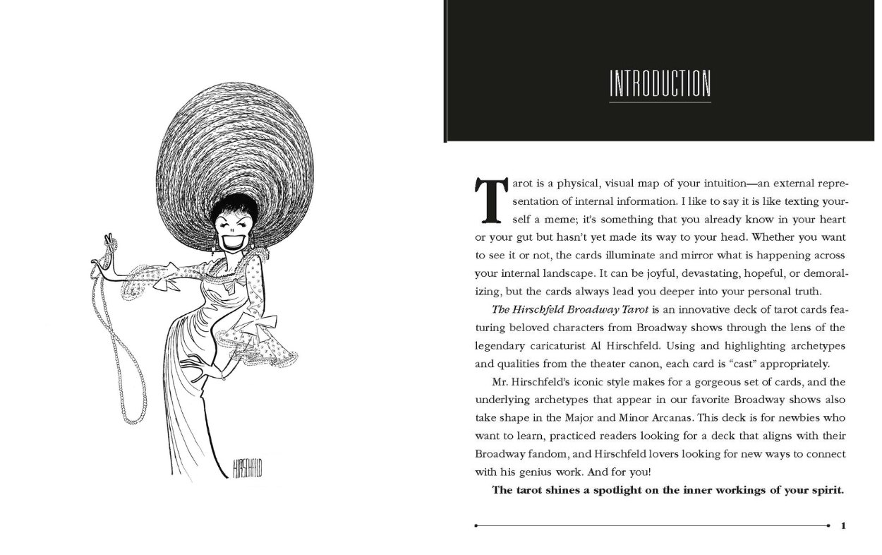 The Hirschfeld Broadway Tarot by Emily McGill & AI Hirschfeld