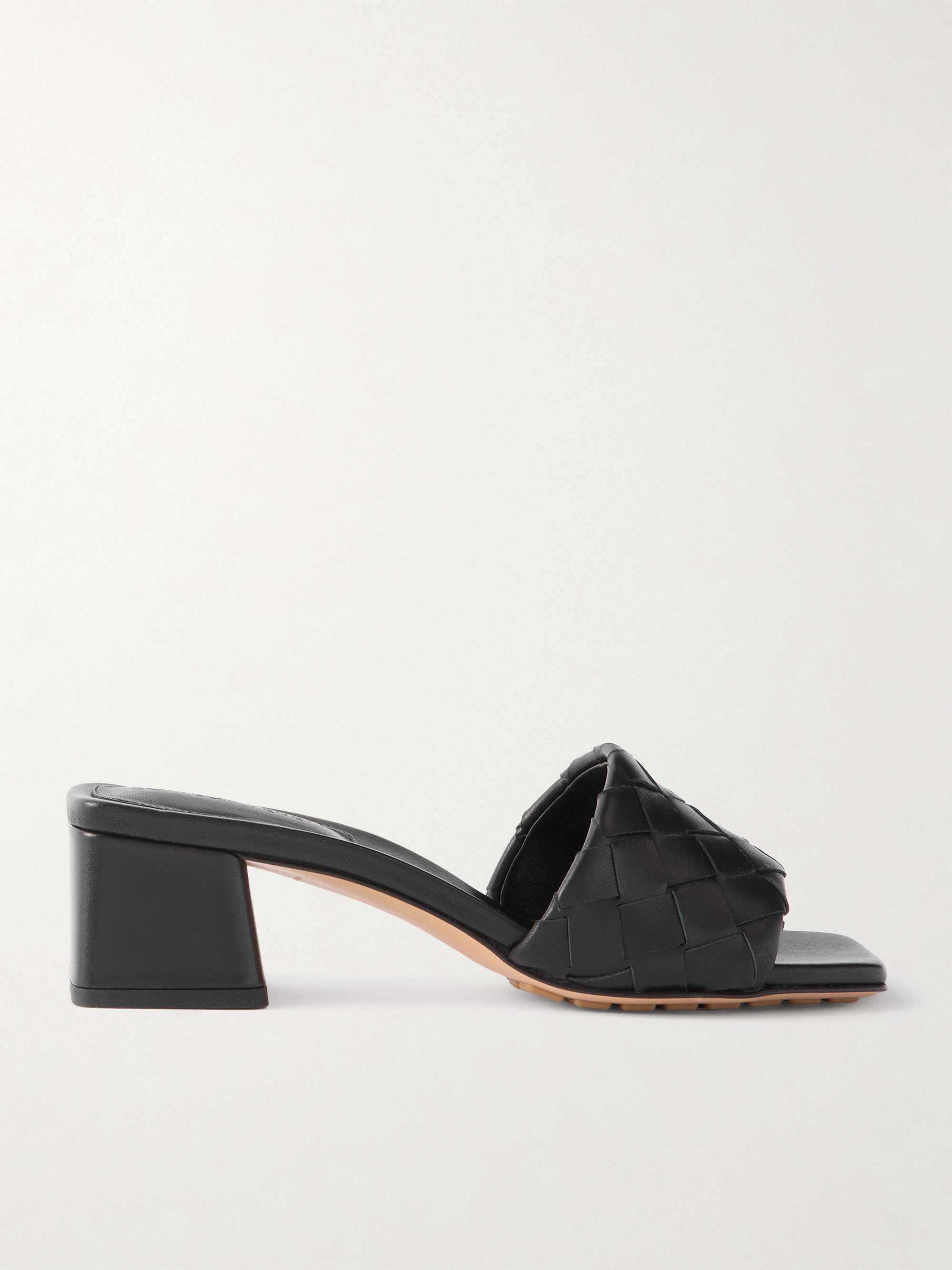 BOTTEGA VENETA Riva intrecciato leather mules | NET-A-PORTER