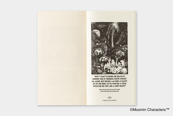 TRAVELER'S notebook Limited Set MOOMIN from the book “The Happy