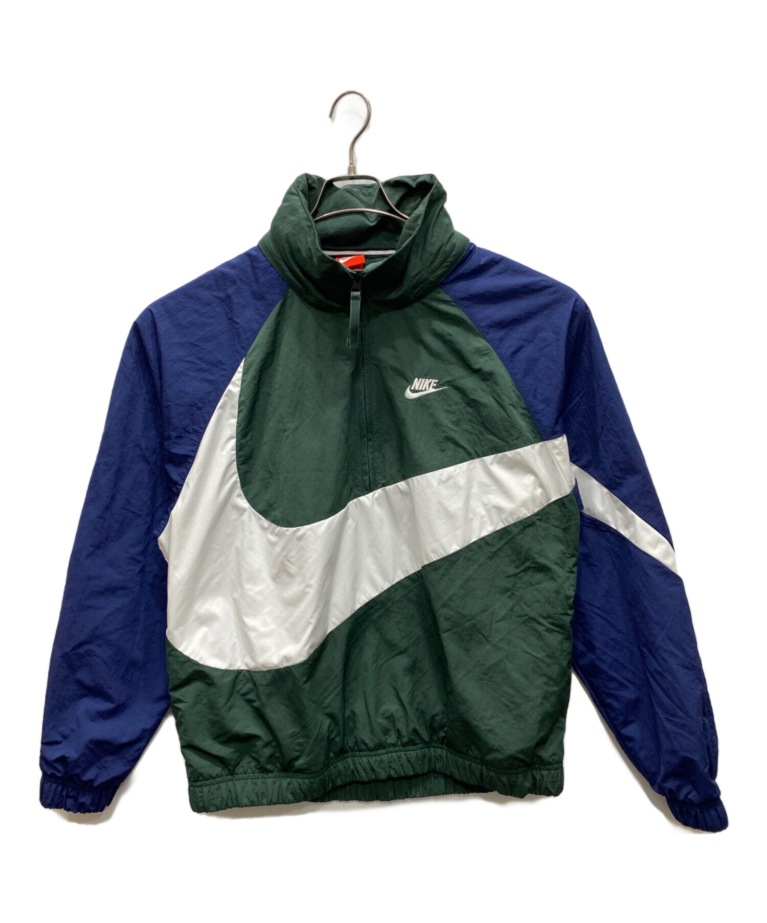 中古・古着通販】NIKE (ナイキ) ナイロンジャケット グリーン サイズ:S