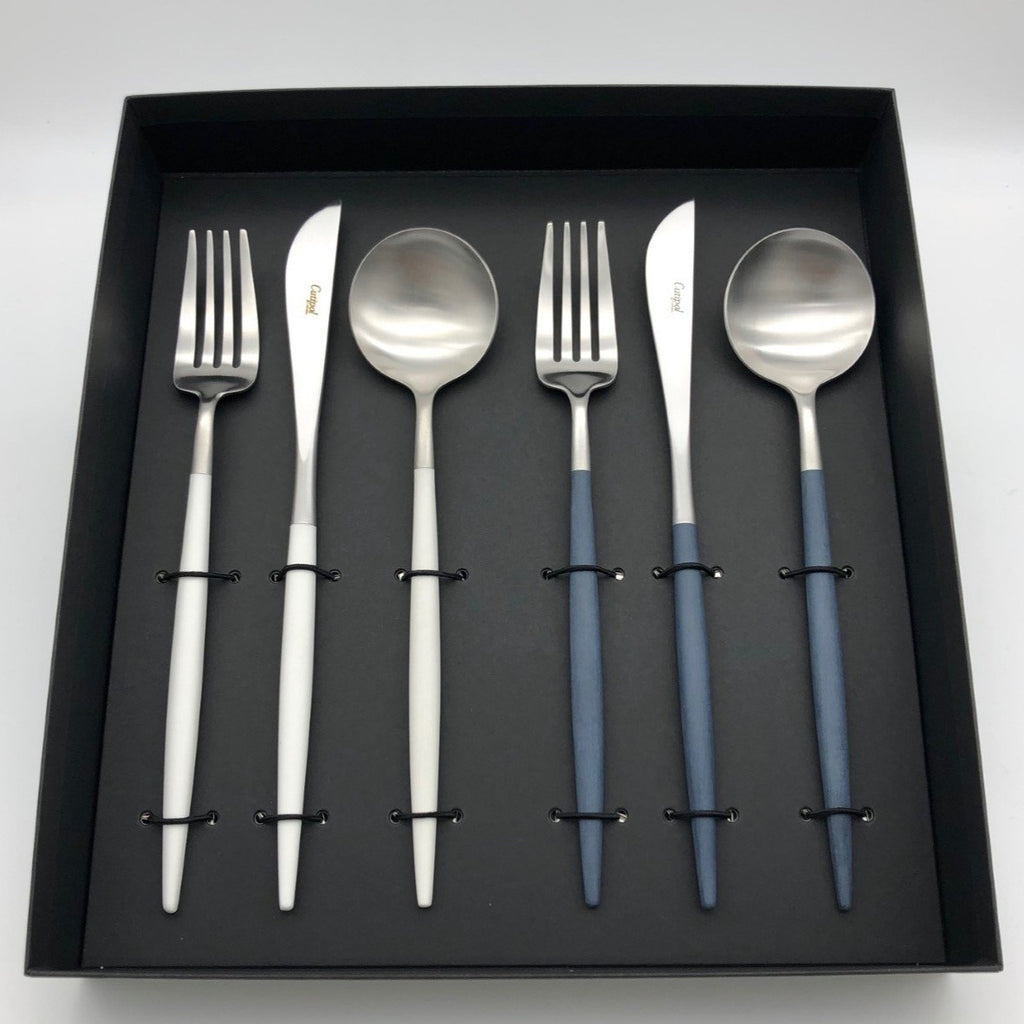 クチポール GOA（ゴア）/ブルー・ホワイトシルバー/6本セット/ギフト