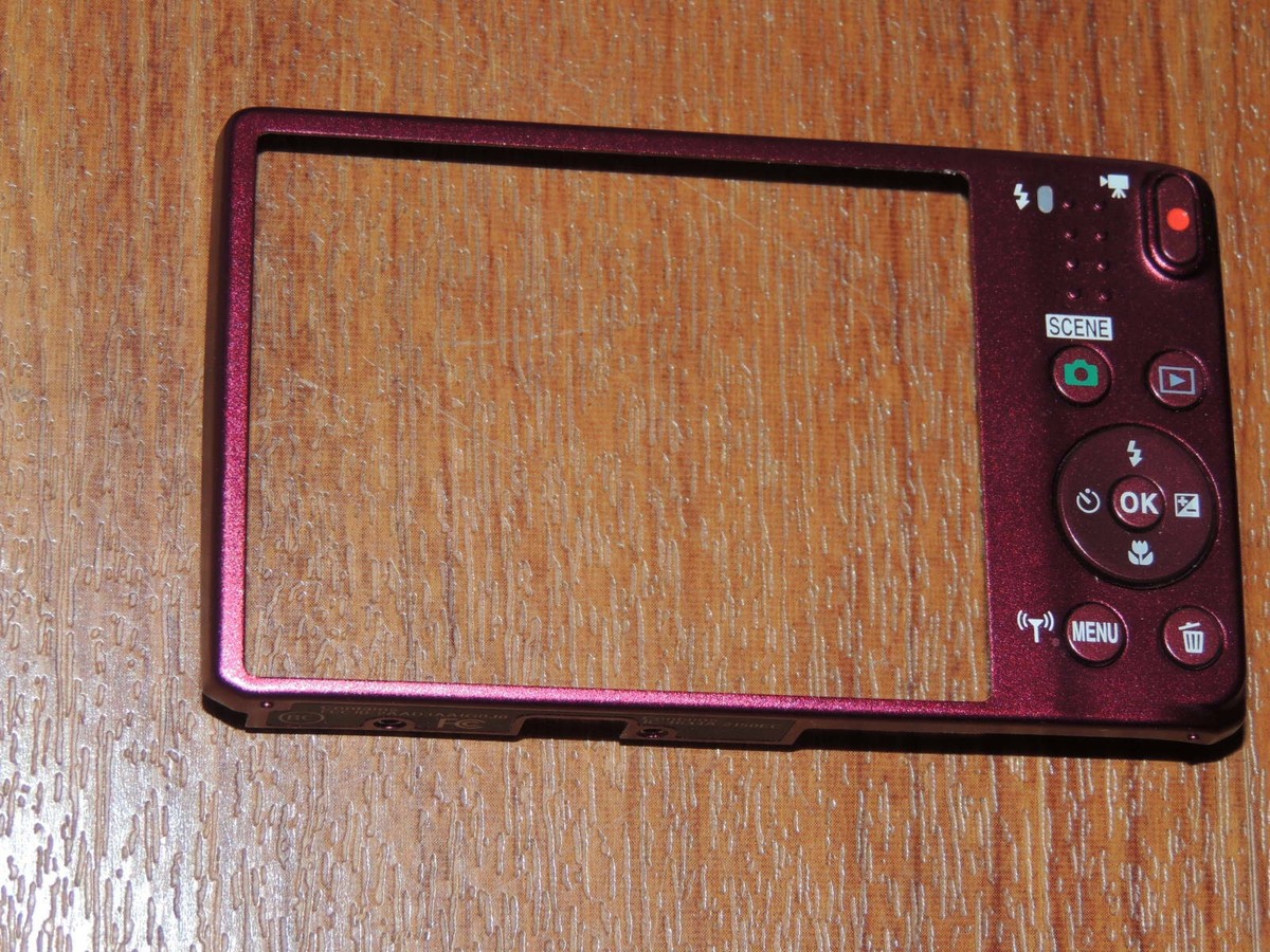 Nikon Coolpix S6800 Rear Back Cover Casing Replacement Part - RED