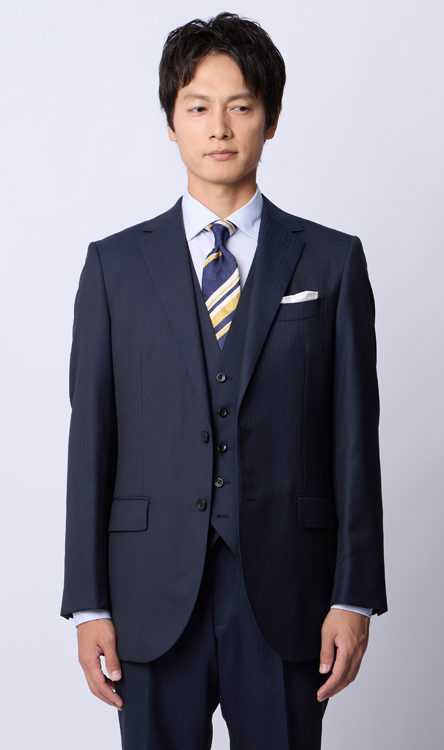 プレミアムスタイリッシュスーツ【スリーピース】【Super100's