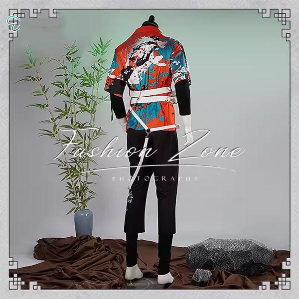 送料無料◇にじさんじ 風 3SKM 魁星 Kaisei コスプレ衣装 ウィッグ