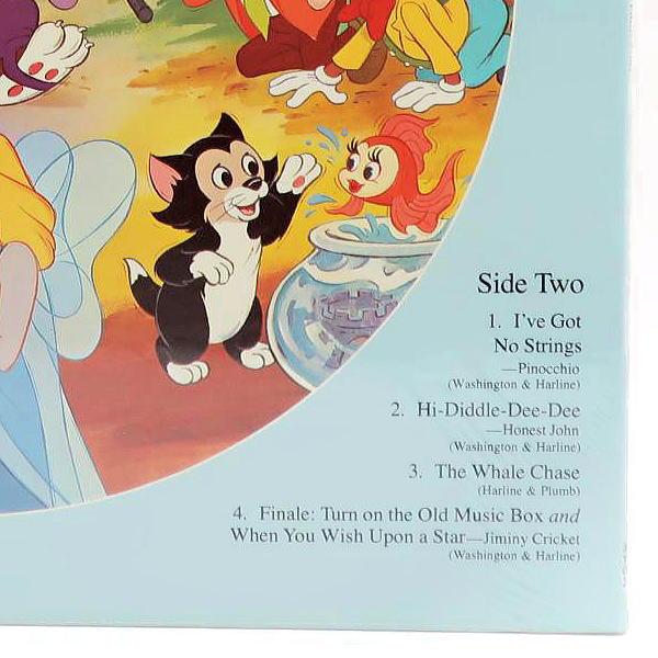 Disney（ディズニー） ピノキオ ピクチャーLPレコード 1980年 USA盤