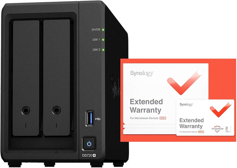 Amazon.co.jp: Synology NASキット 2ベイ 拡張可 DS720+【延長保証