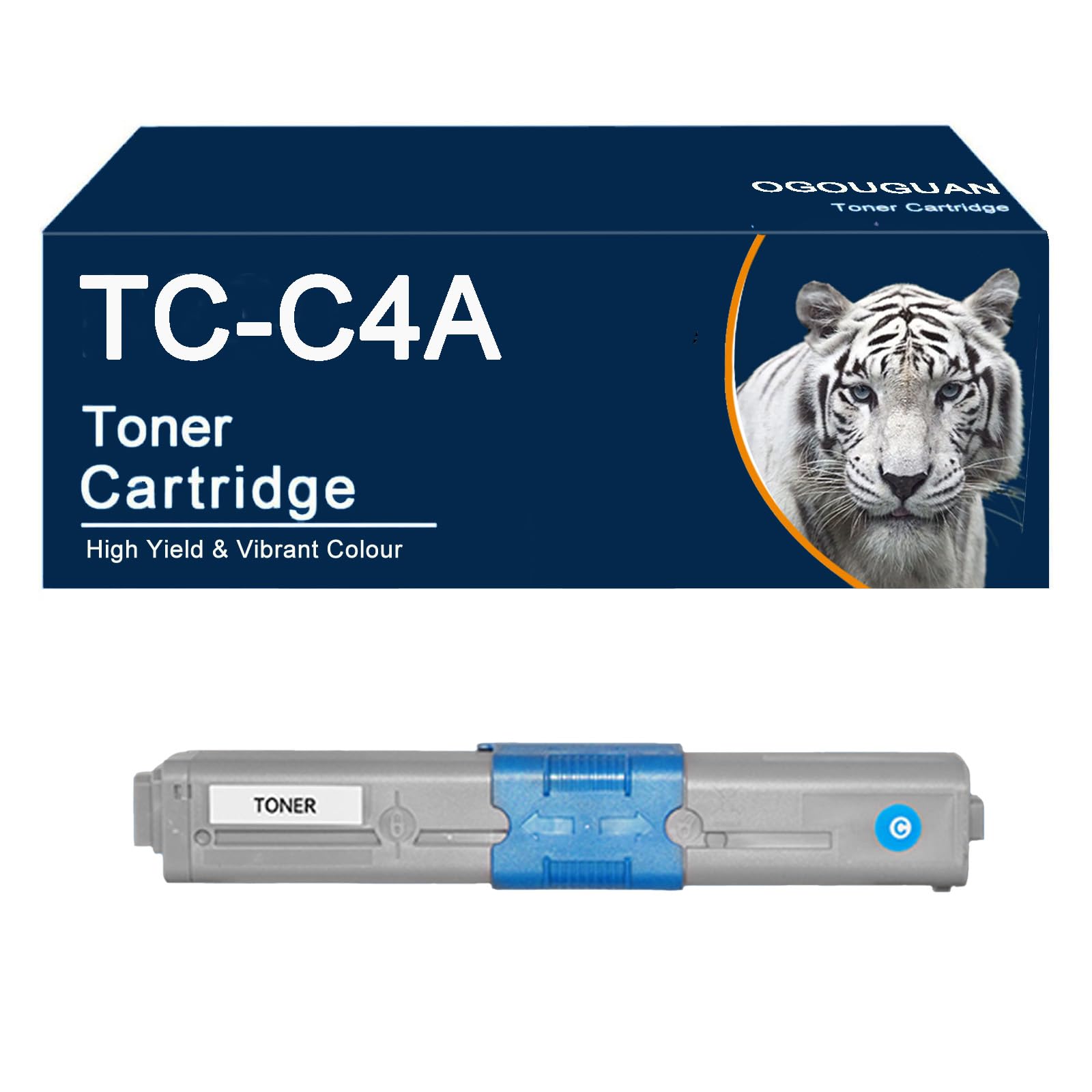 Amazon.co.jp: OGOUGUAN OKI用 TC-C4A TC-C4AC2 (シアン）互換トナー