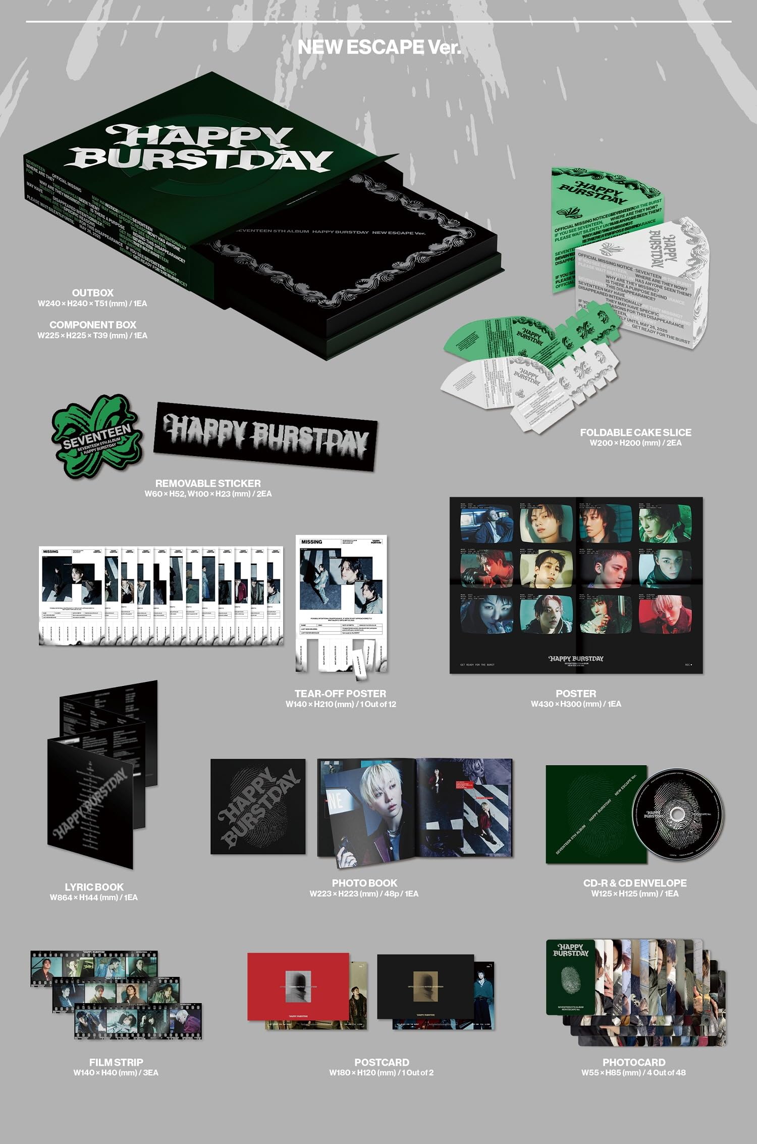 Amazon.co.jp: セブンティーン SEVENTEEN Happy Burstday 5th Album