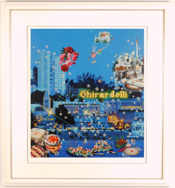 楽天市場】ヒロヤマガタ シルクスクリーン 1995 そよ風に乗って