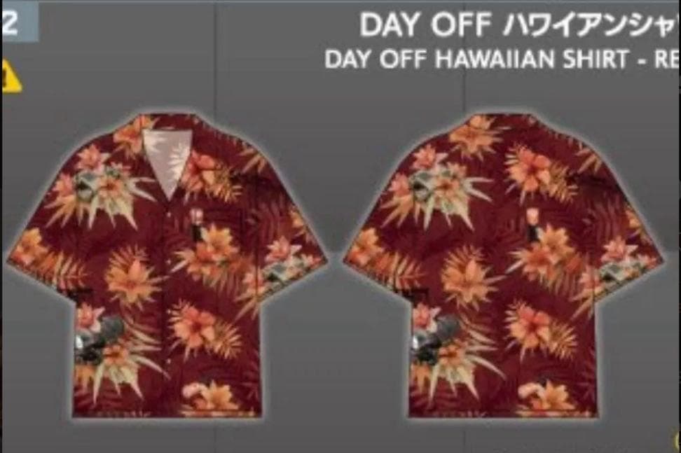 TGS2025 　tarkov タルコフ　ハワイアンシャツ　RED L tgs2025 タルコフ Tarkov DAY OFF ハワイアンシャツ 黄1 - メルカリ