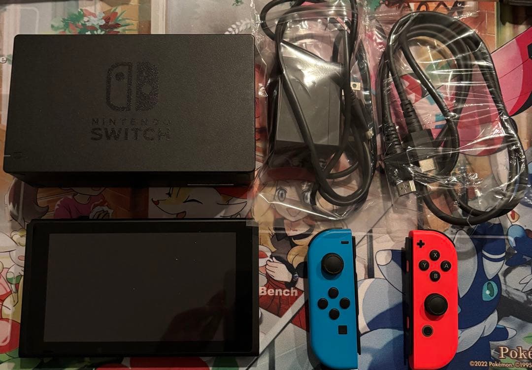 Nintendo Switch 本体 付属品付 初期版 動作不良なし 初期化済み Switch]本体レールがJoy-Conと接続できない。。初期化してしまって初期
