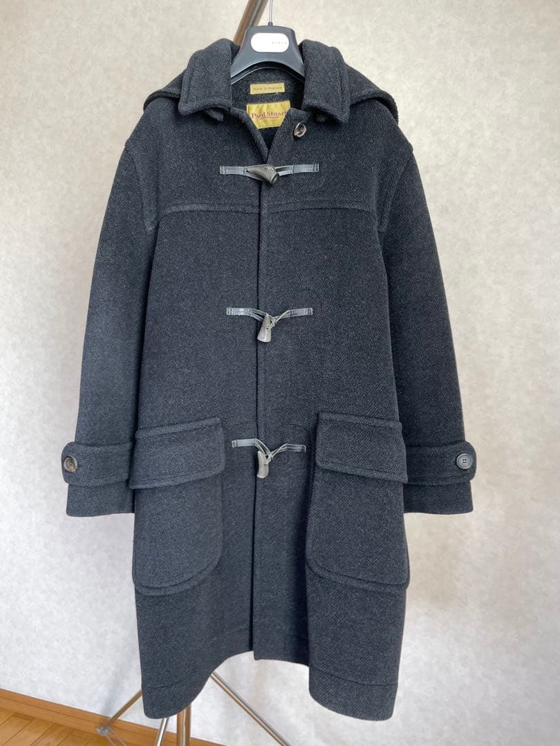 ポールスチュアート インバーティア ダッフルコート ヘリンボーン ムーアブルック 希少 インバーティア ダッフルコート 旧タグ ヘリンボーン ムーア