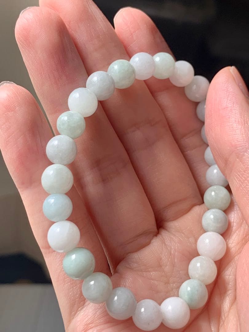 ガラス質　糸魚川本翡翠ブレスレット　上質ひすい　ヒスイ　翡翠　ヒーリング　コン沢 12㍉玉 入コン沢翡翠 ｻｲｽﾞ16~17cm 糸魚川翡翠ブレスレットBR0243