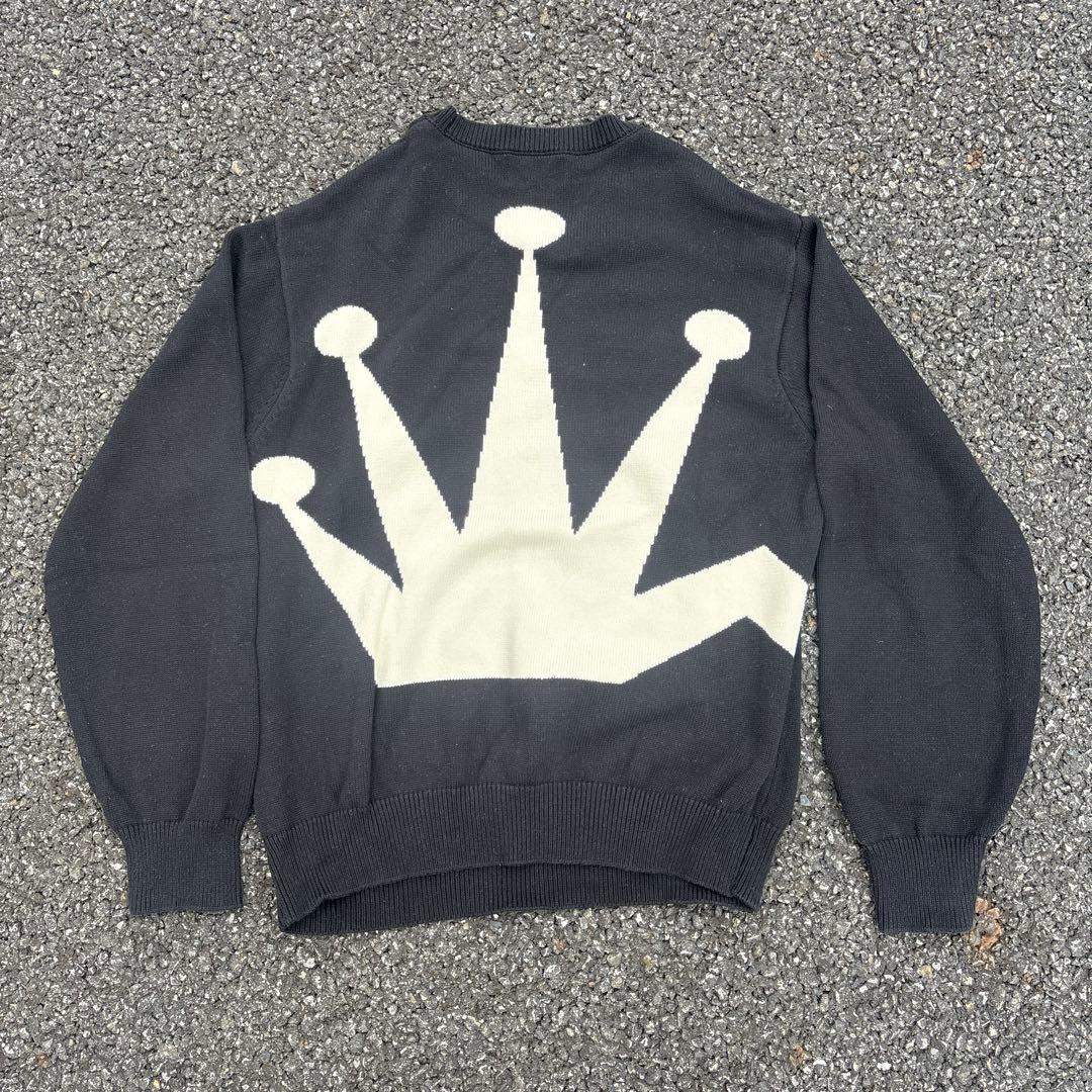 STUSSY Bent Crown Knit Sweater ニット セーター Bent Crown Knit Sweater Black – General Pants Co.