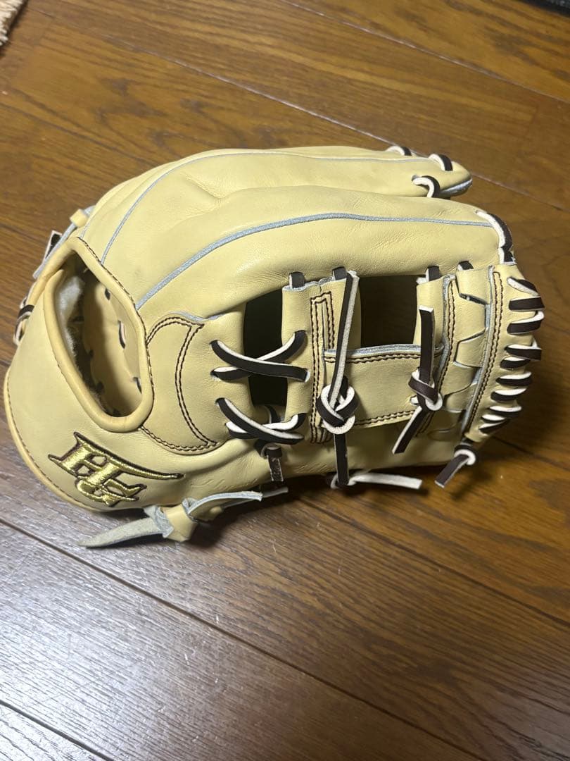 ペ*ョ様 ハイゴールド　硬式グローブ　技極　内野手用　湯もみ型付け済み 己極 野球 ハイゴールド 軟式グローブ 湯もみ型付け済 大人 Hi-Gold