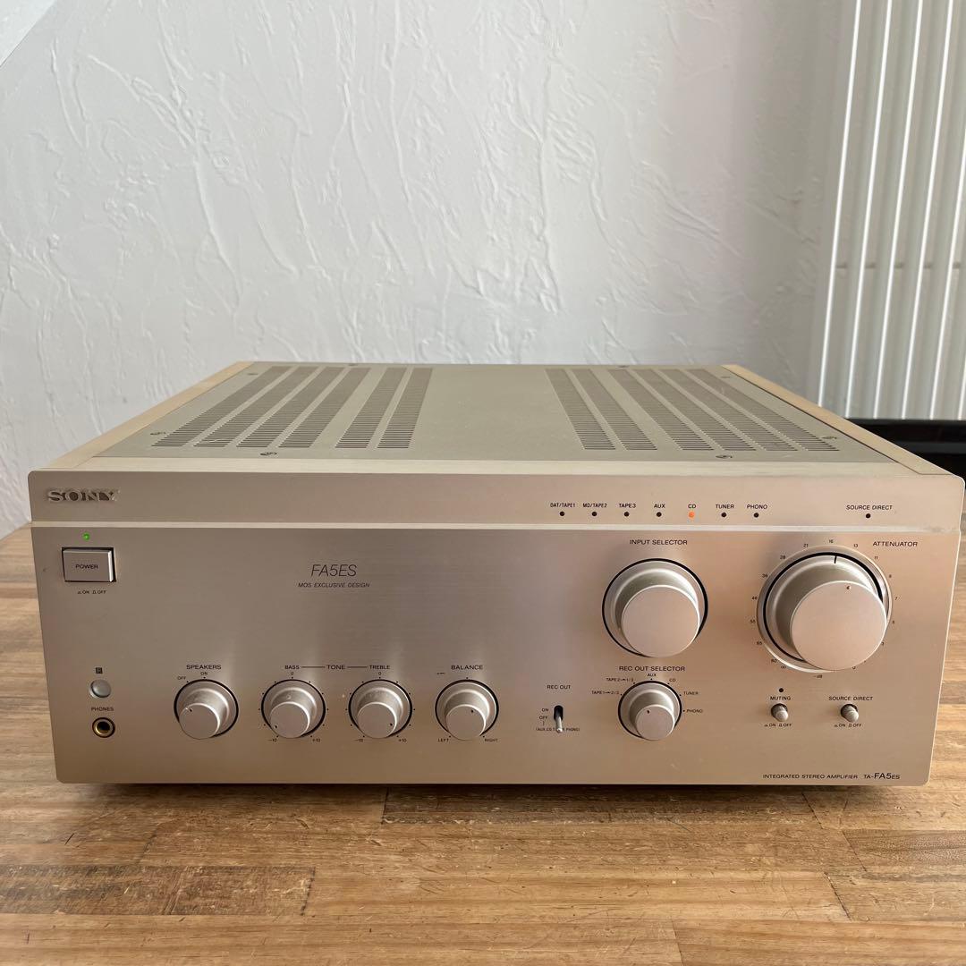 【通電確認済み・以前正常動作】SONY TA-FA5ES プリメインアンプ SONY製 TA-FA5ES プリメインアンプ修理 | 滋賀オーディオサービス