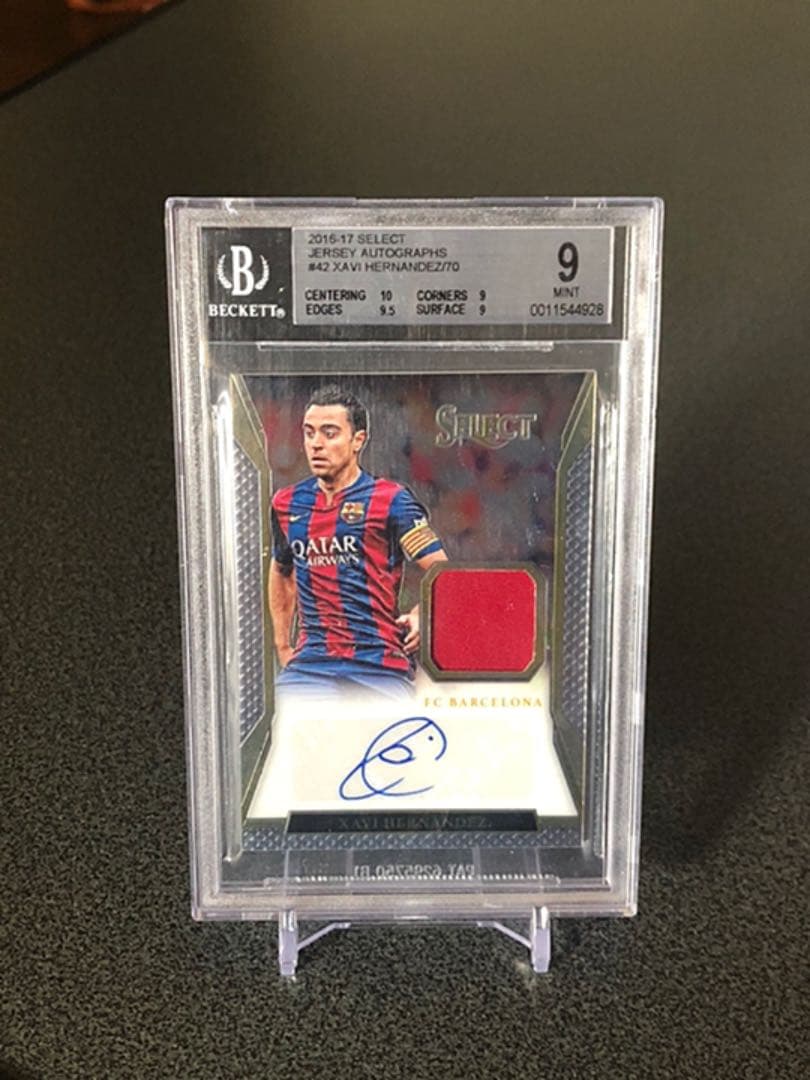 16-17 PANINI SELECT シャビ直筆サインジャージーカード ヤン・コウト Panini Select FIFA Signatures 直筆サインカード