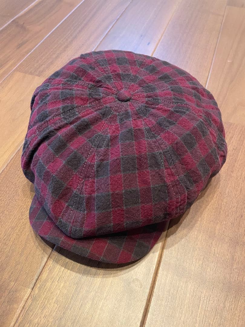 Ralph Lauren 赤黒チェック キャスケット サイズL/G（61㎝） Buffalo Check Wool-Blend Jacket