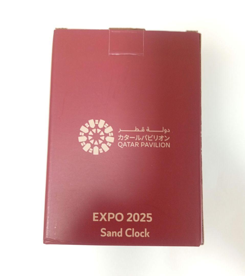 新品未使用】大阪関西万博 カタールパビリオン 砂時計 サンドアート