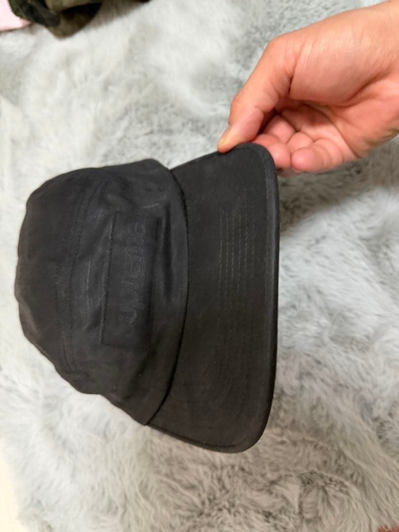 キャプテン様商談中Supreme MM6 Maison Margiela CAP NWT Supreme Maison Margiela MM6 Black Paint Box Logo Hat Camp Cap