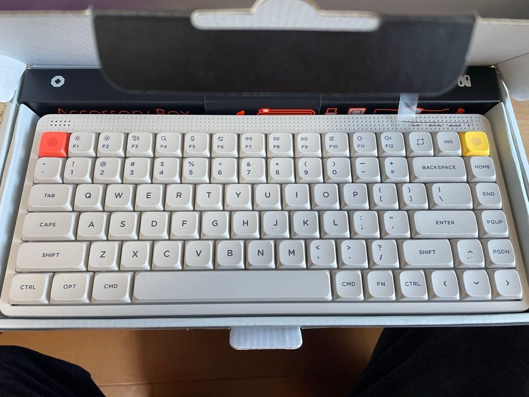 ほぼ未使用　Nuphy Node 75 茶軸 NuPhy Node75 High-Profile Wireless Mechanical Keyboard