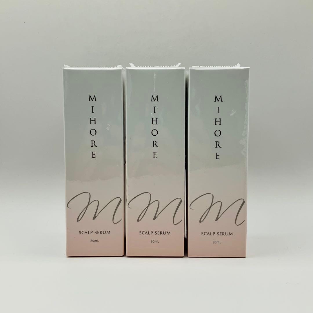 新品未使用 MIHORE 発毛促進剤 スカルプセラム 80ml 3本セット 2個セット 】 ミホレ MIHORE スカルプ セラム 80ml ヴィワンアークス