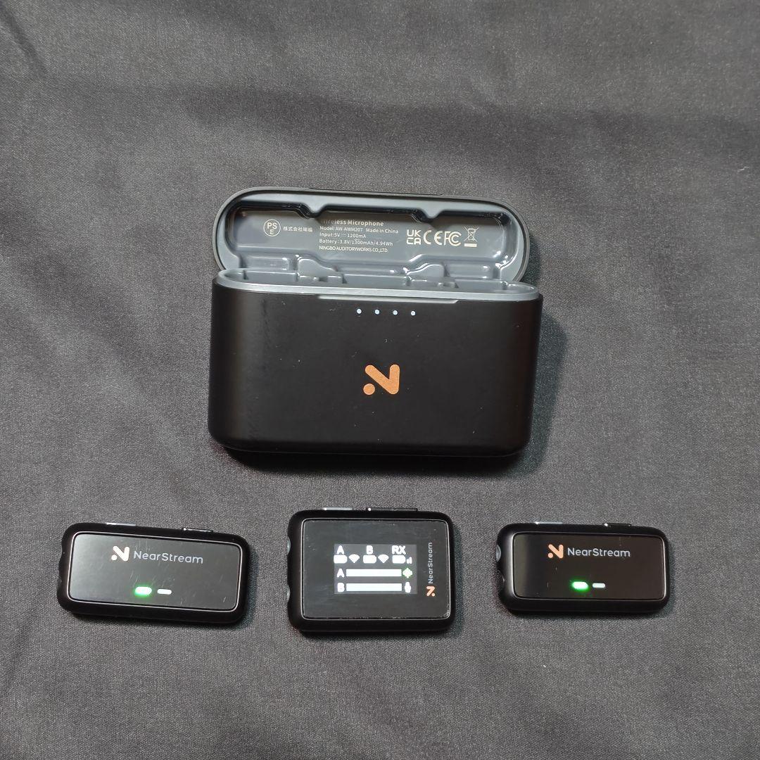 【美品】ワイヤレスマイク ピンマイク NearStream 楽天市場】ワイヤレスマイク 配信 ピンマイク 無線 ノイズキャンセ