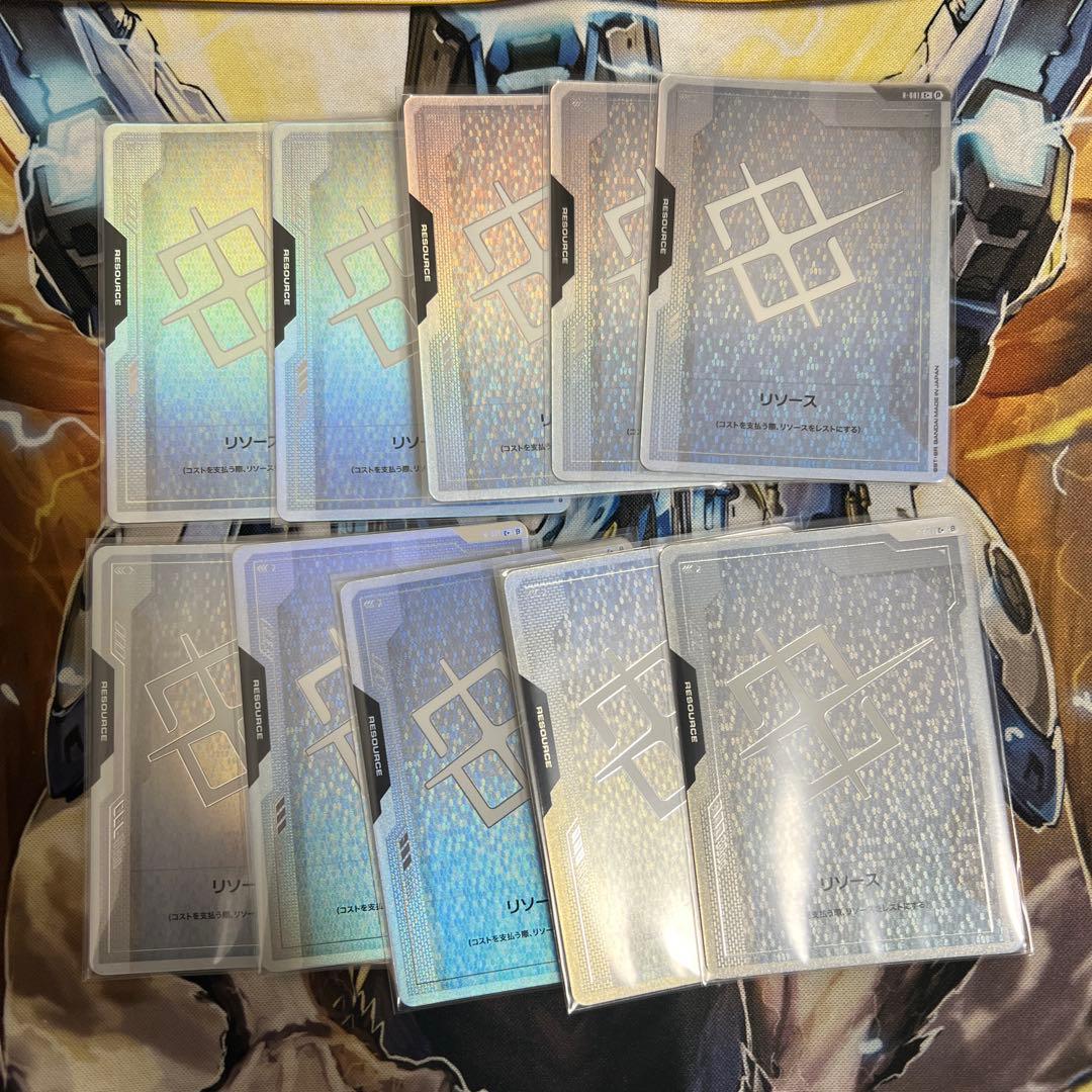 ガンダムカードゲーム β版 リソース パラレル 10枚セット リソースカード配布情報一覧 | GUNDAM CARD GAME 公式サイト