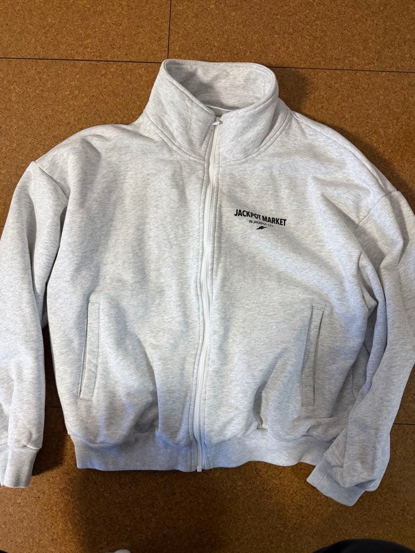 JACKPOT.MARKET ジップジャケット　アッシュグレー　XL スウェットジップジャケット アッシュグレー | JACKPOT MARKET