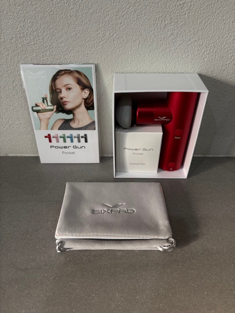 SIXPAD Power Gun Pocket レッド シックスパッド パワーガンスリム SIXPAD Power Gun Slim レッド SE-BX
