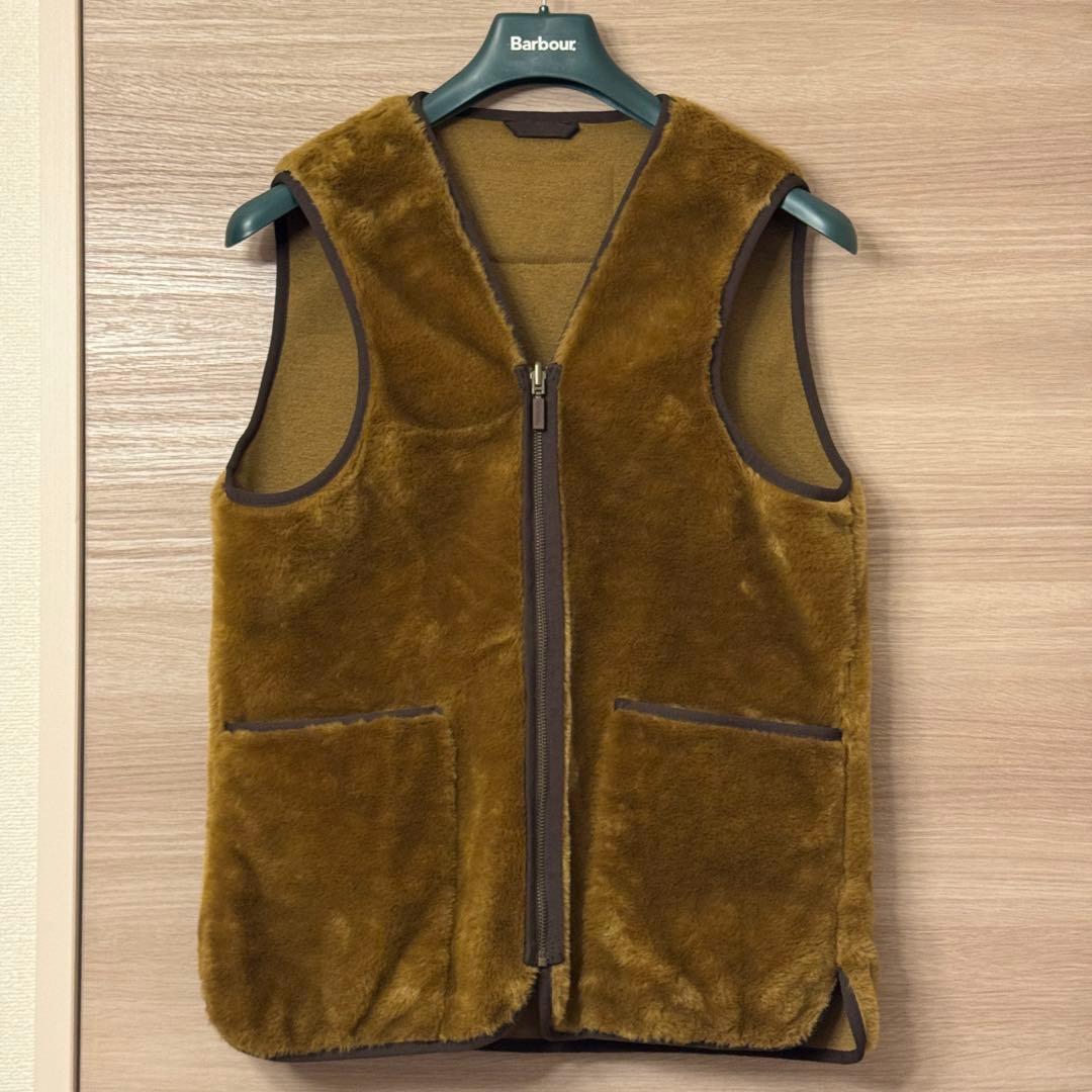 Barbour 36 ファーライナーベスト リバーシブル ブラウン 3ワラント Barbour（バブアー） ライナーベスト WARM PILE WAISTCOAT/ZIP-IN