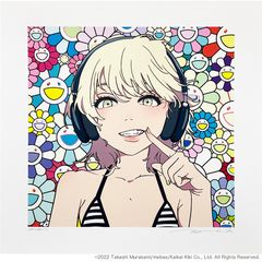 江口寿史・村上隆エディションサイン入りコラボレーション版画