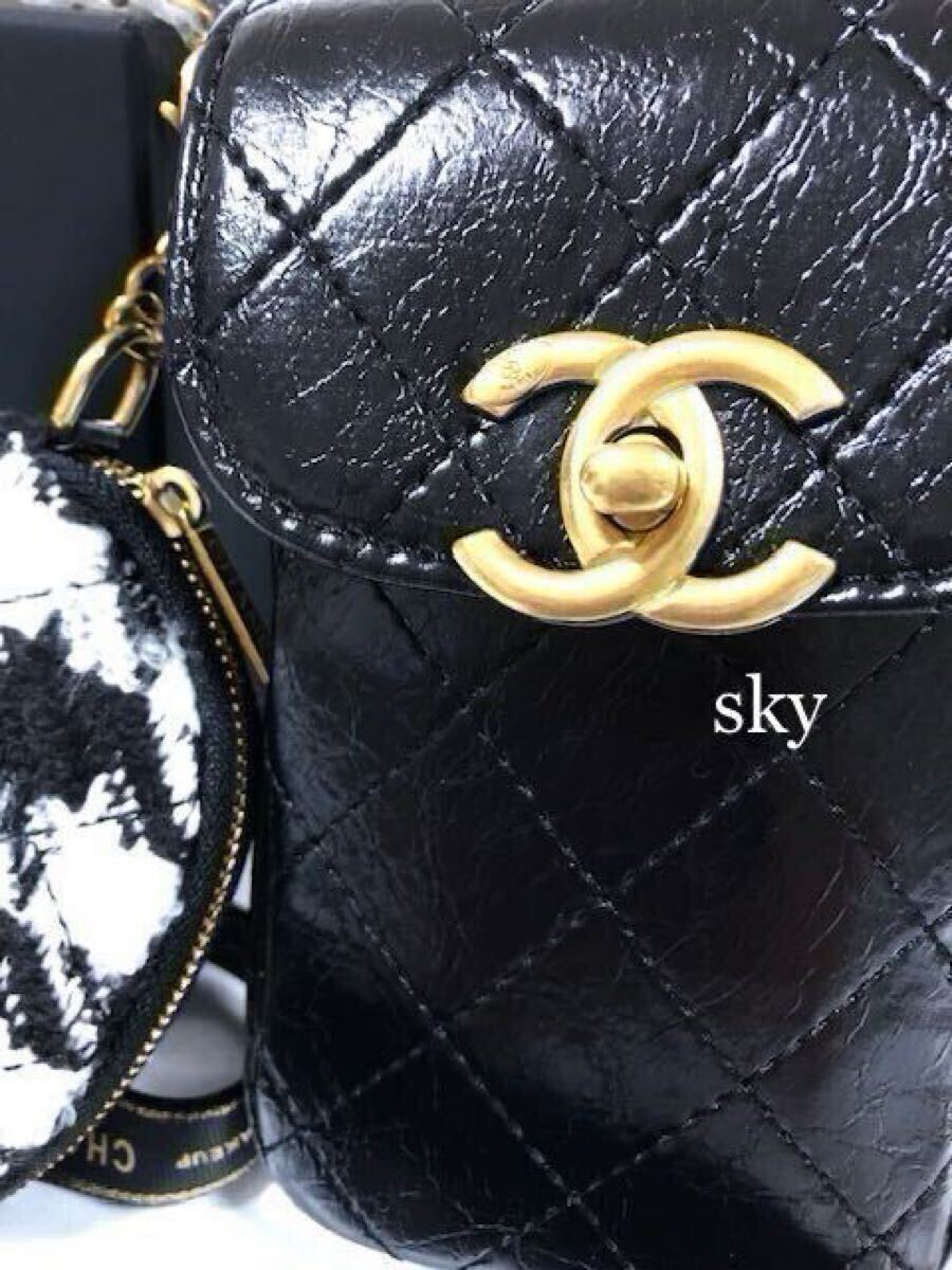 新品 CHANEL シャネル ノベルティ ショルダーバッグ スマホポーチ 斜