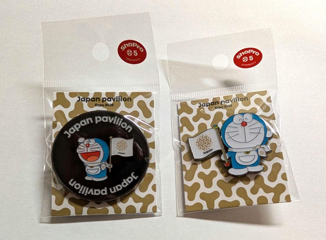 EXPO2025 関西万博 大阪万博 ドラえもん 日本館 ピンバッジ 2点 新品