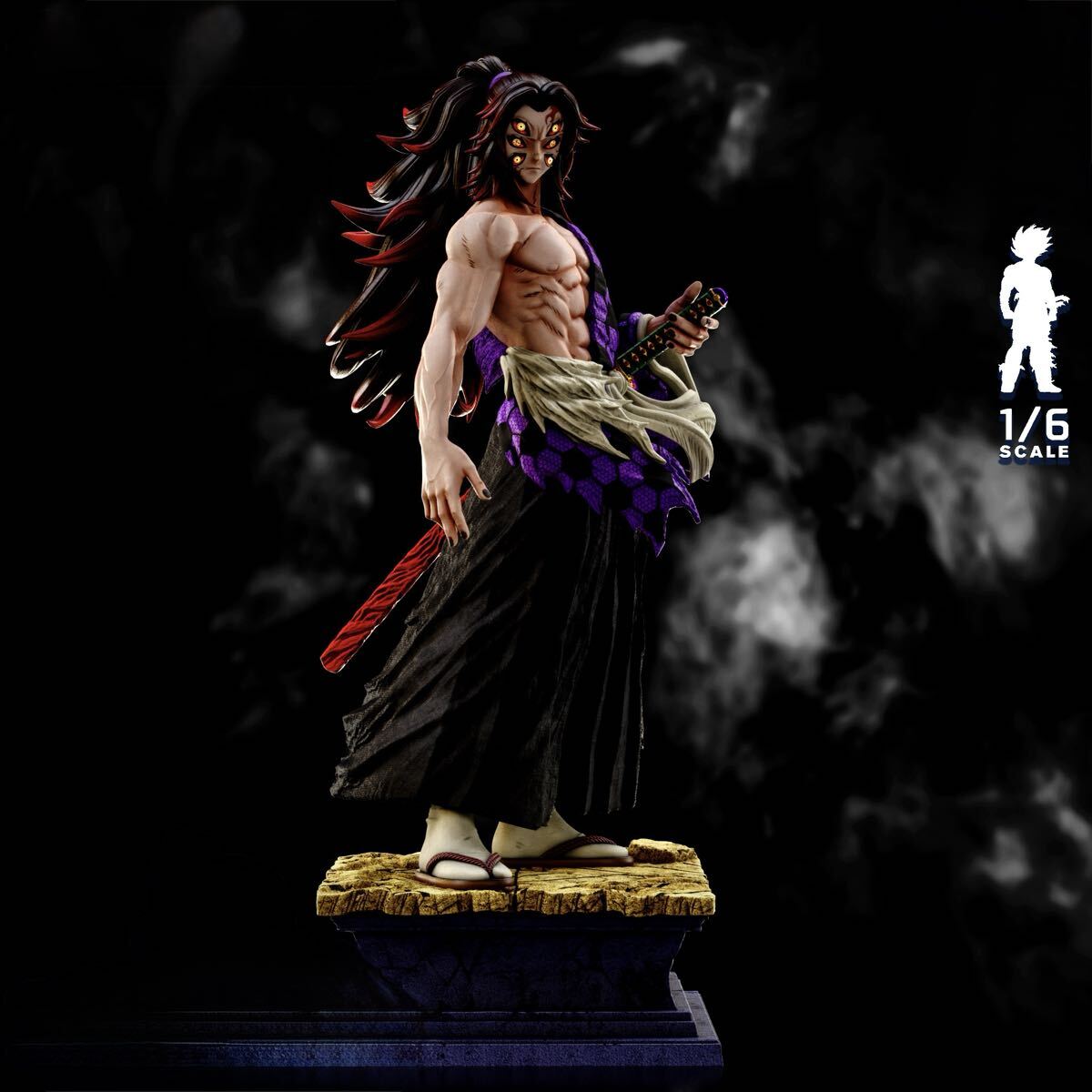 鬼滅の刃 上弦の壱 黒死牟 ガレージキット 未塗装未組立 1／6スケール