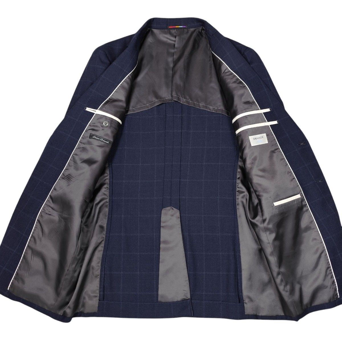 近年モデル ORIHICA オリヒカ セットアップスーツ ネイビー 2XL 背抜き