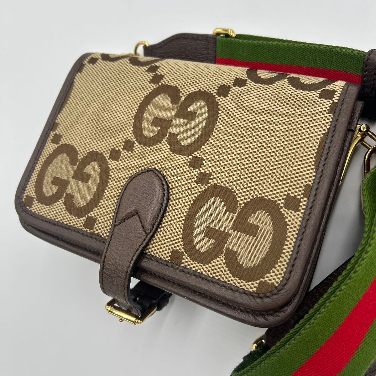 GUCCI ジャンボGG オフィディア ショルダーバッグ シェリーライン