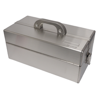 仁張工作所 ステンレス両開き工具箱 SKS-430 1台（直送品） - アスクル