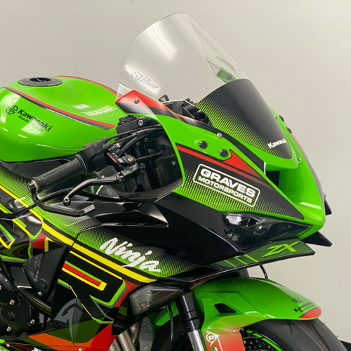 Graves ZX-6R Zero Gravity Tall Windscreen Sticker - Green
