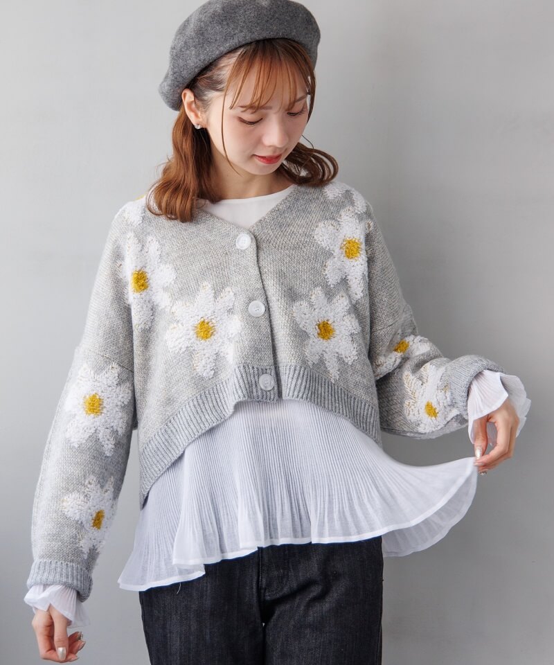 50%OFF】playful flower knit～ﾌﾟﾚｲﾌﾙﾌﾗﾜｰﾆｯﾄ | flower／フラワー公式通販
